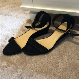 JCrew wedges with ankle strap